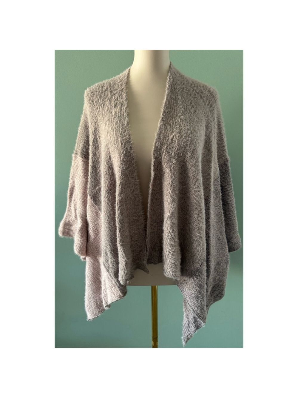 Women's Unbranded Ruana One Size Gray and Lavender